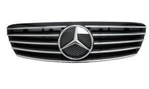 Решетка радиатора Sport Style Chrome Black для Mercedes Benz S Class W220 1999-2002